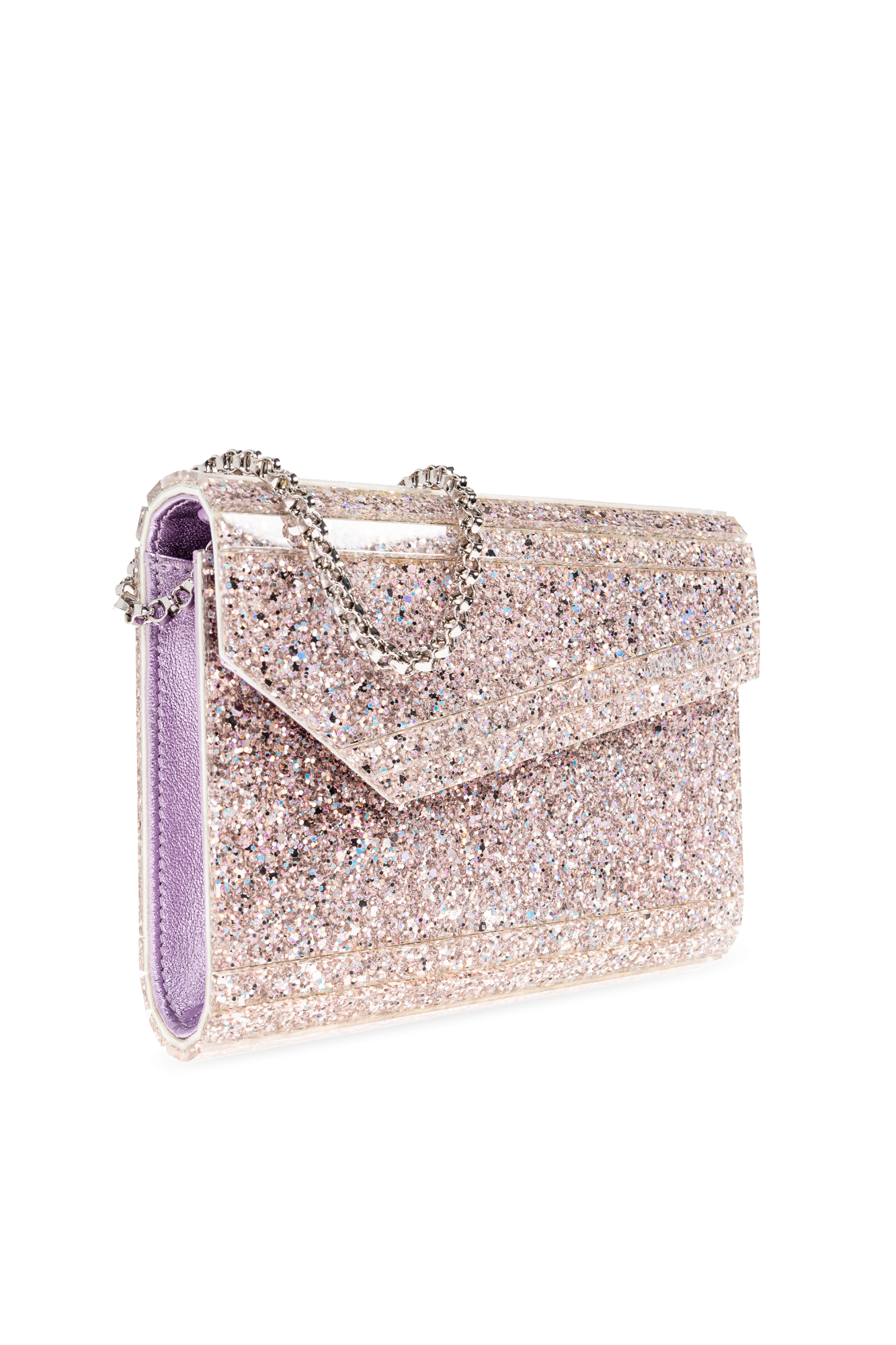 【JIMMY CHOO】Clutch Pink CANDYRGG ROSE Candy | Pink Acrylic Clutch Bag | JIMMY CHOO